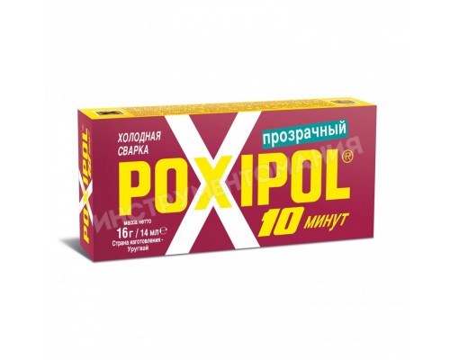 261, Холодная сварка Poxipol прозрачная 16 гр., , 167 руб., Pox1, Opt-standart, Холодная сварка